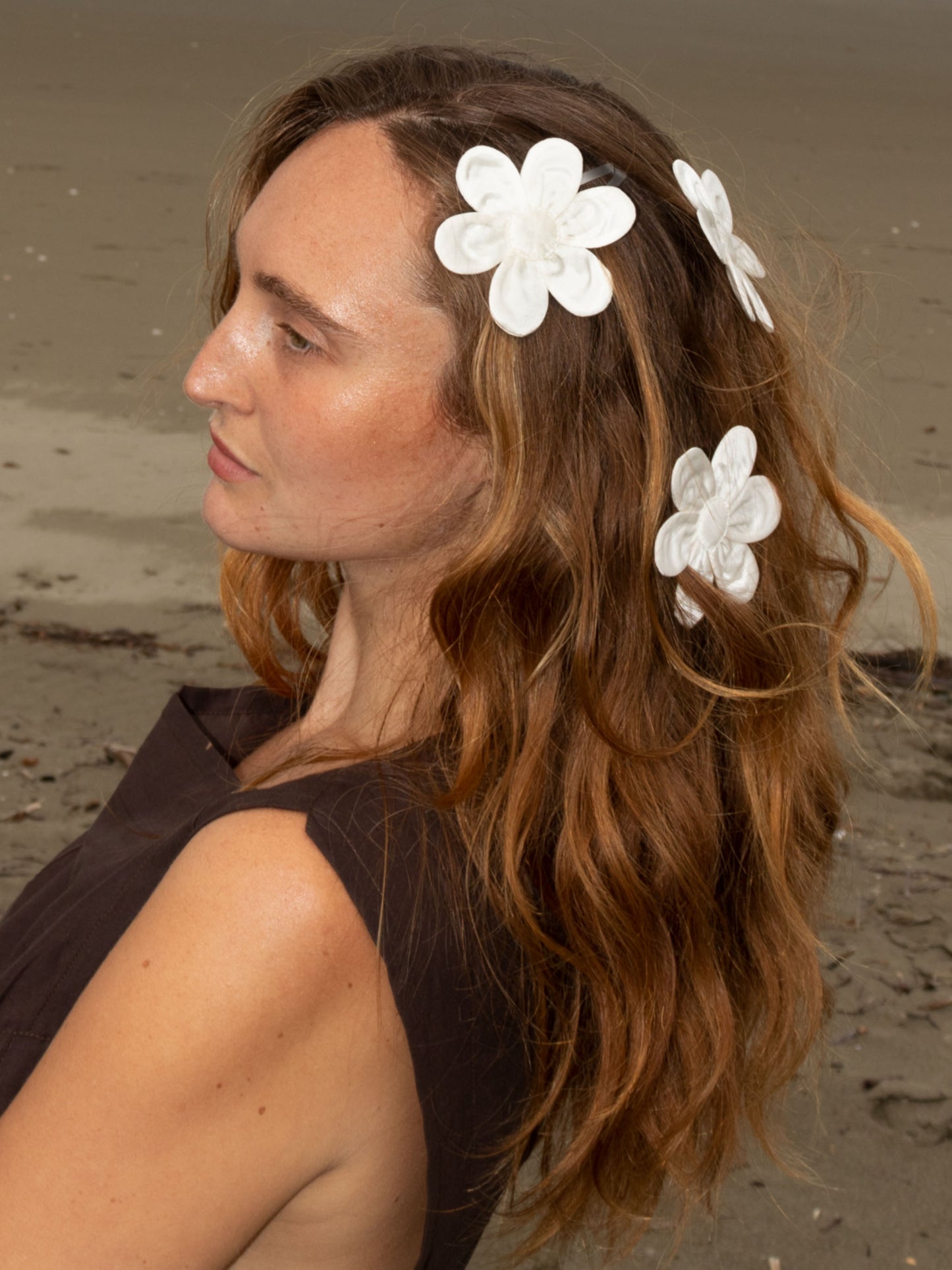 Buttercup Hair Clip | Ivory Silk