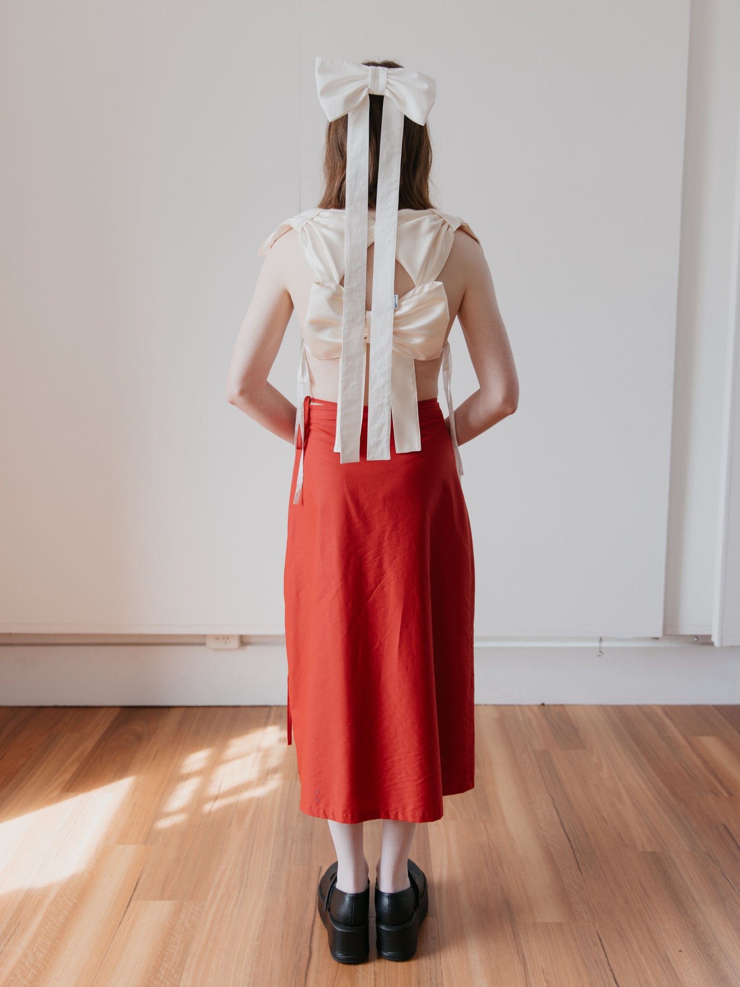 Wrap Maxi Skirt | Tomato