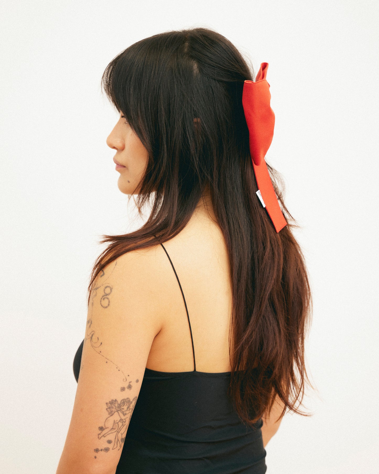 Georgie Hair Bow | Tomato
