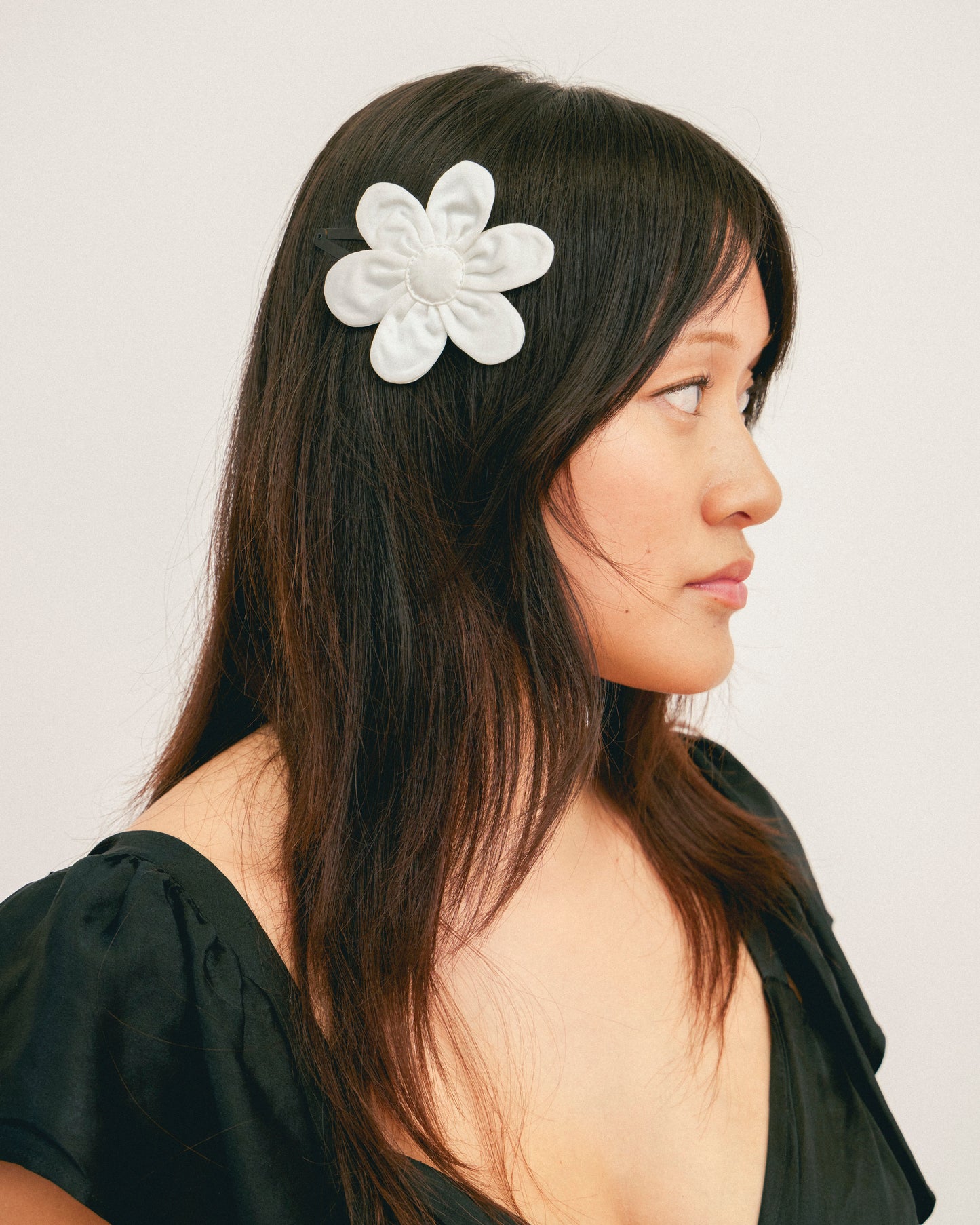 Buttercup Hair Clip | Ivory Silk