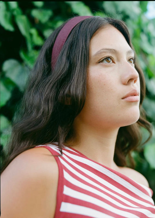 Mini Lop Headband | Oxblood
