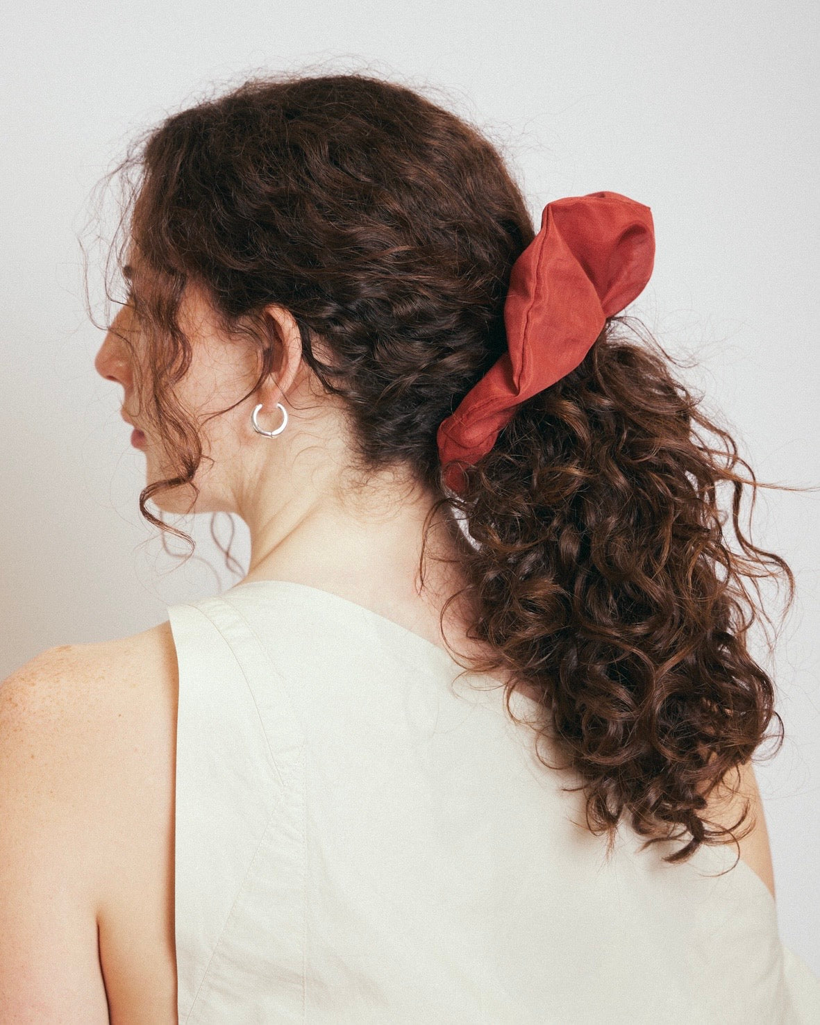 Eva Scrunchie | Burnt Red