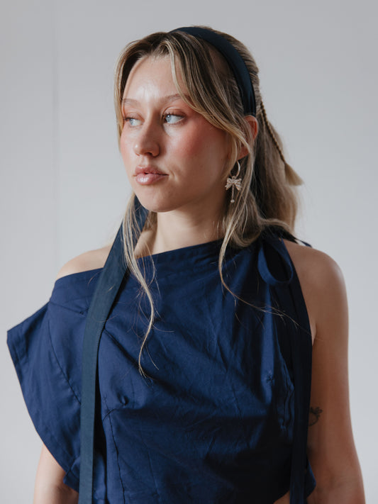 Mini Lop Headband | Navy