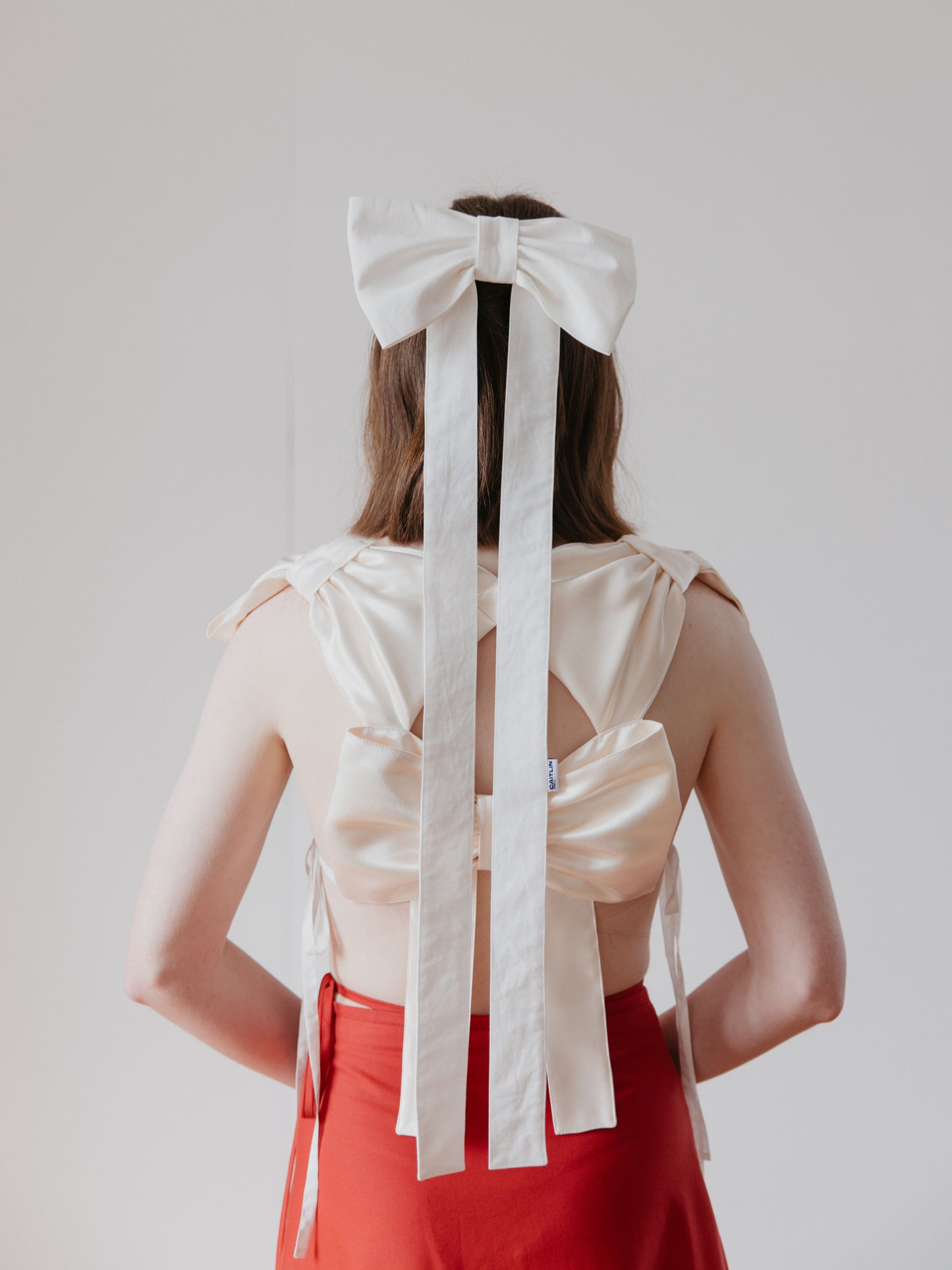 Look 5 | White Long Hair Bow