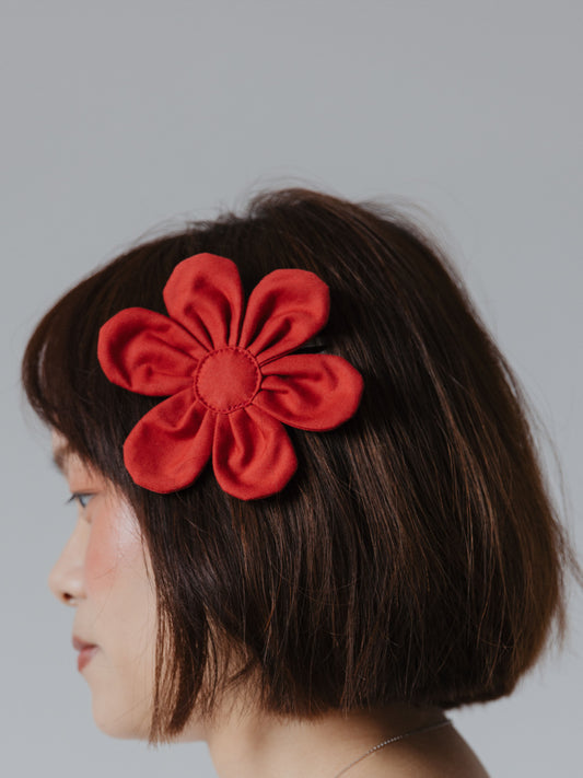 Look 11 | Red Flower Hair Clip