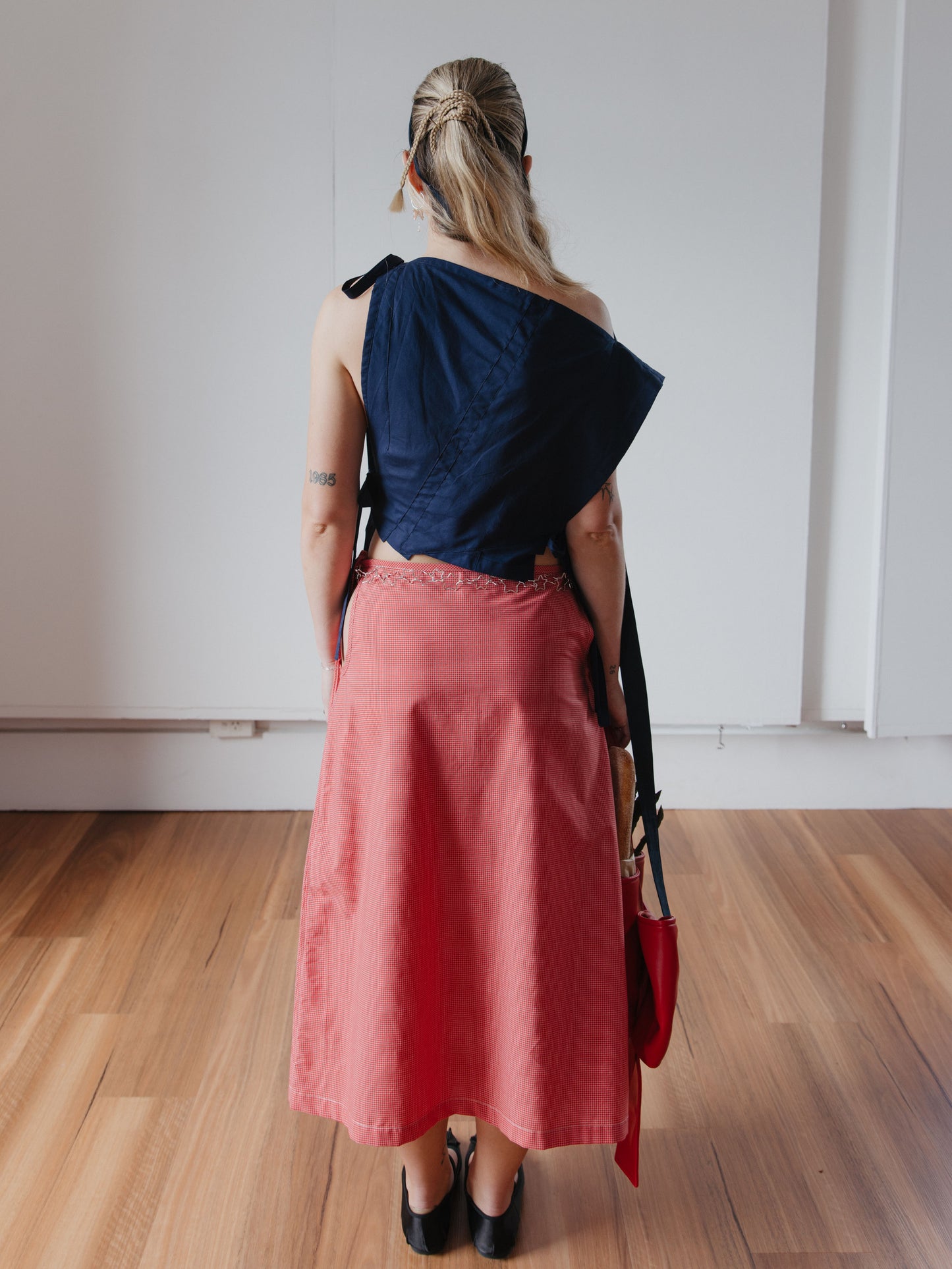 Look 7 | Mia Check Maxi Skirt