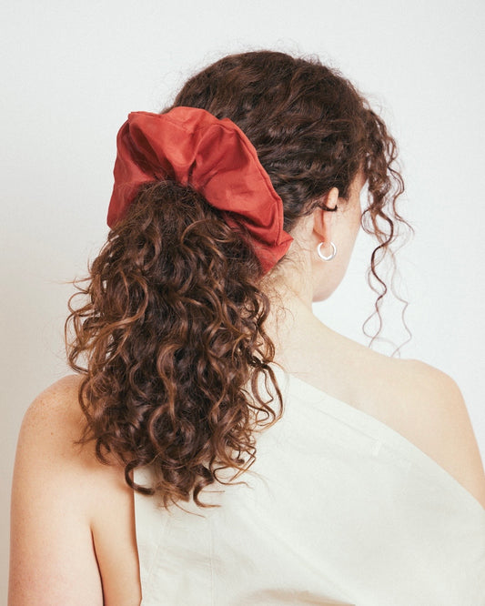 Eva Scrunchie | Burnt Red