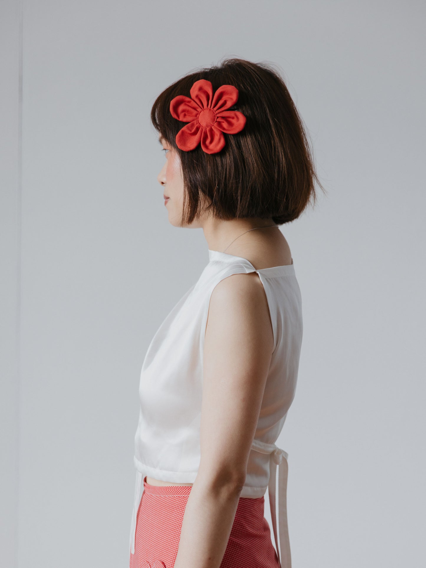 Look 11 | Red Flower Hair Clip