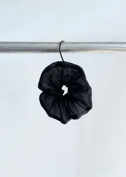 Eva Scrunchie | Black Silk