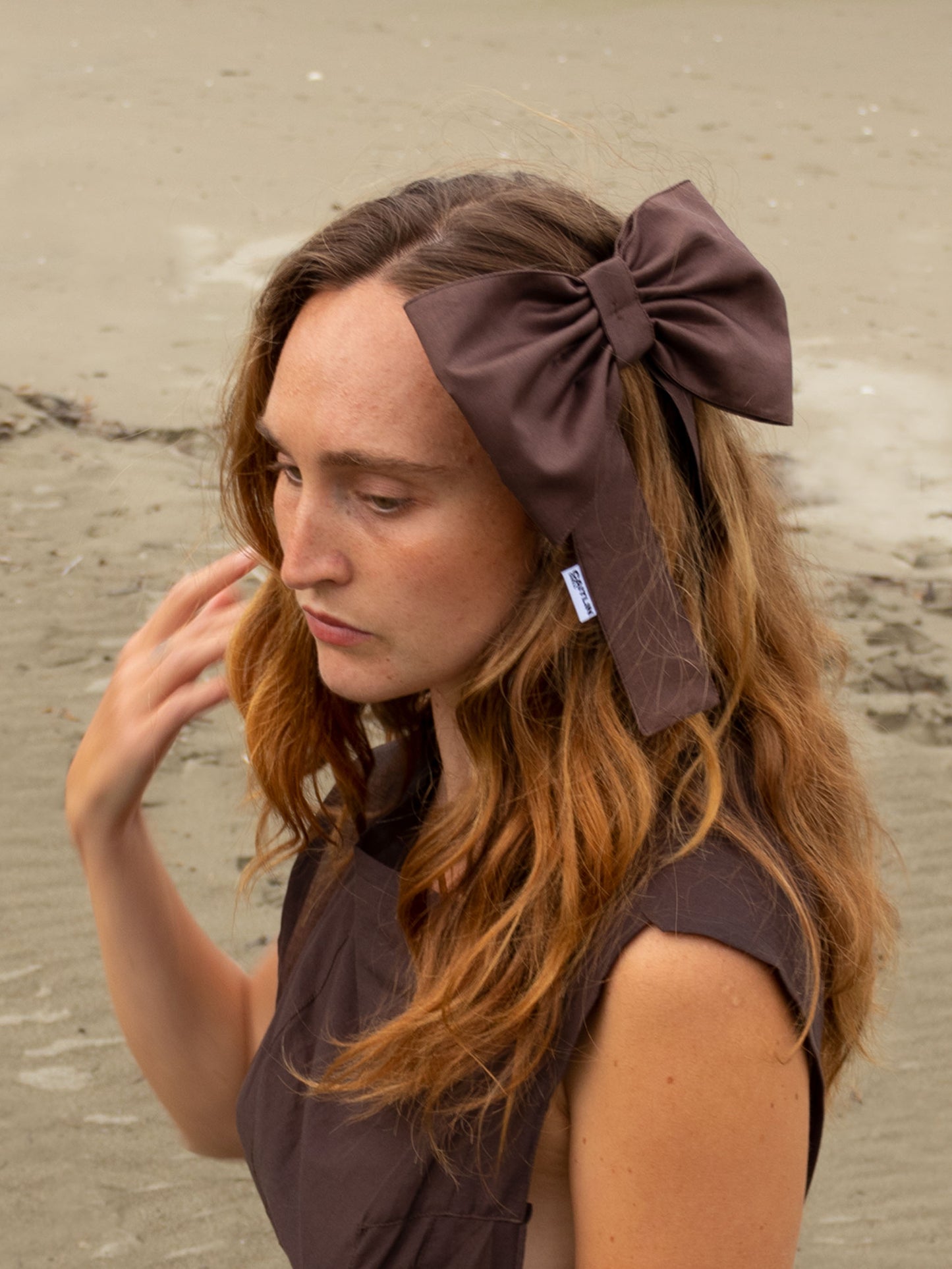 Georgie Hair Bow | Chocolate