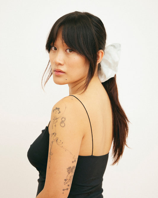 Caitlin Snell | Silk | Handmade | Ethical Fashion | Sustainable Fashion | Gift | New Zealand Made | Small Business | Natural Fibre | Scrunchie | Hair Accessory | Slow Fashion