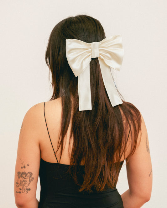 Georgie Hair Bow | Cream