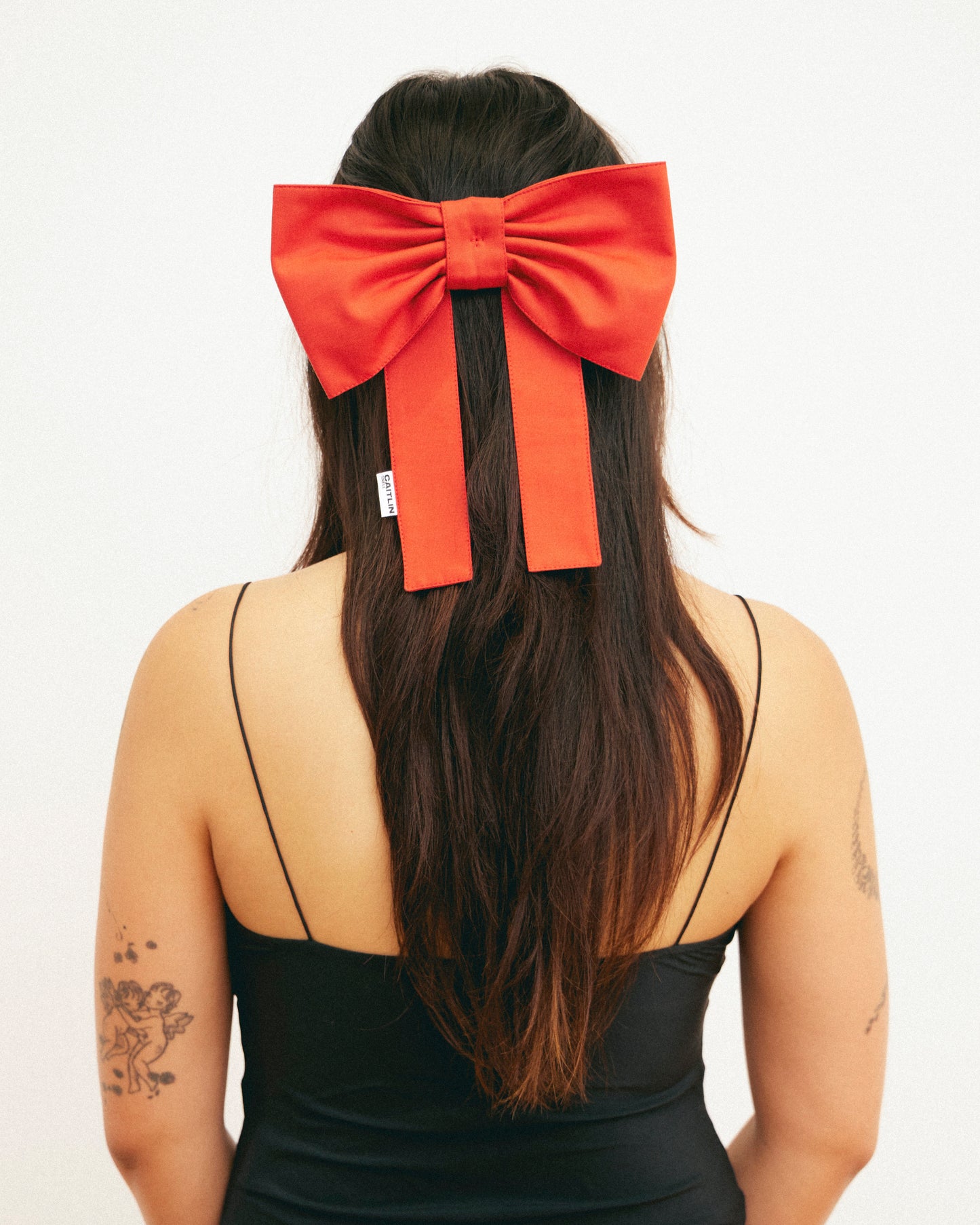 Georgie Hair Bow | Tomato