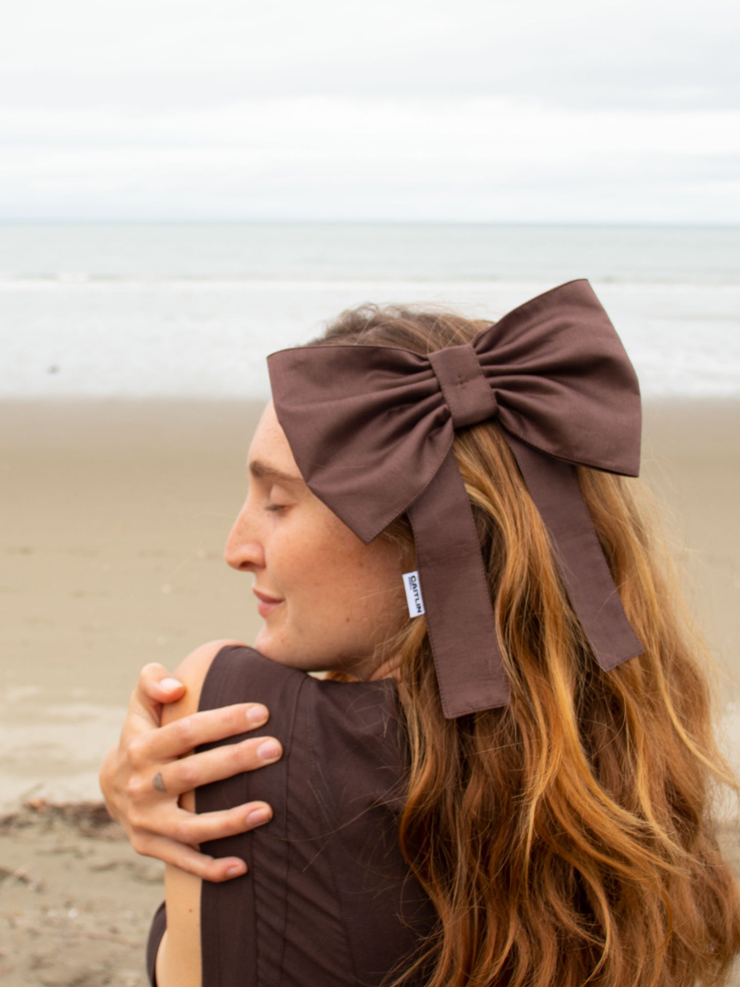 Georgie Hair Bow | Chocolate