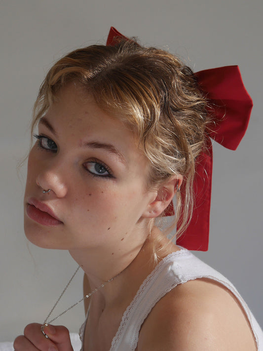 Caitlin Snell Label | Sustainable Fashion | Ethical Fashion | Silk | Cotton | New Zealand | Handmade from Home | Slow Fashion | Natural Fibre | Hair Bow